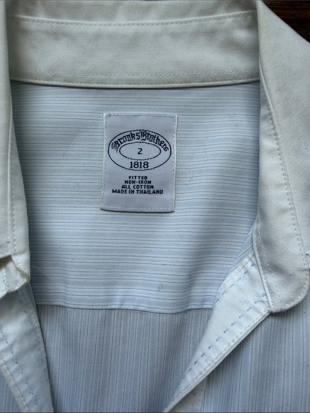 Brooks Brothers Pinstripe Dress Shirt - Picture 2 of 5